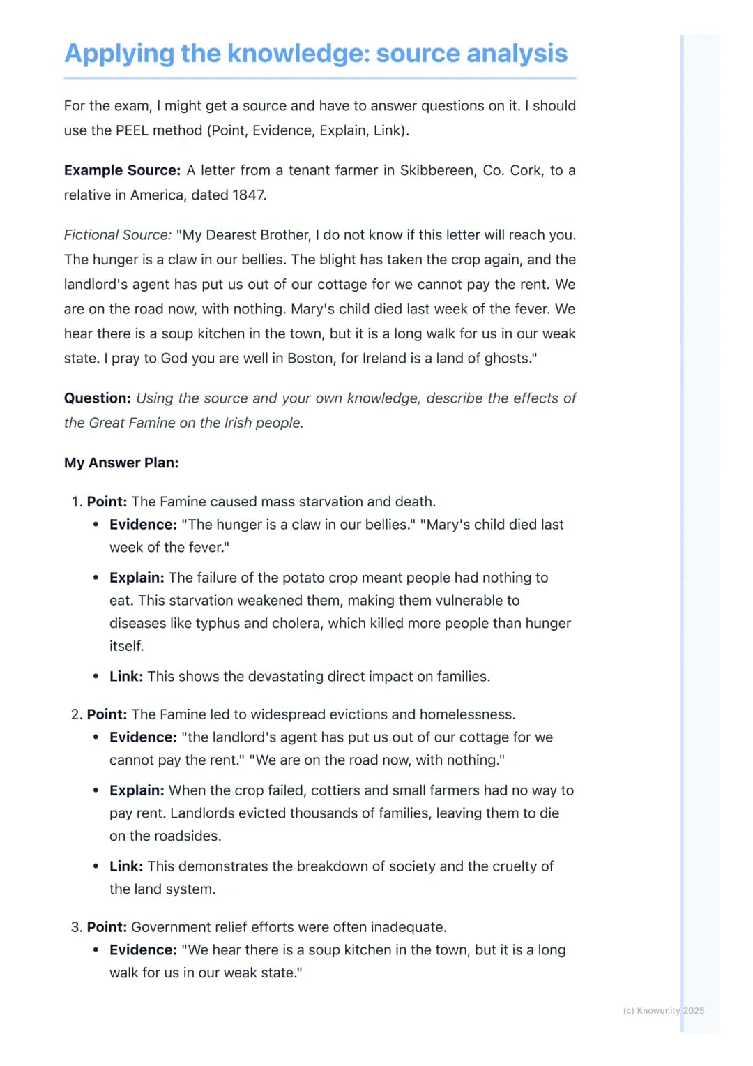 # The Great Famine (An Gorta
Mór)

## Introduction to the Great Famine

The Great Famine, or An Gorta Mór (The Great Hunger), was a period o