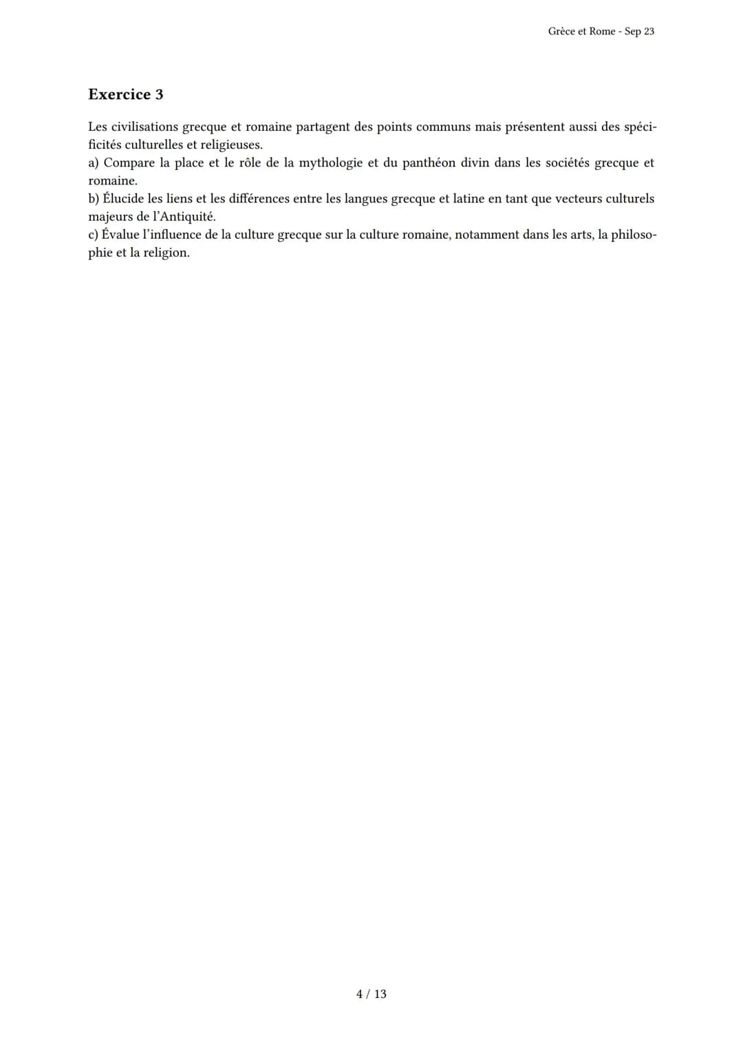 Grèce et Rome

Généré par Knowunity.fr - Sep 23

Description: Cet examen couvre les civilisations grecque et romaine antiques.

Bonne chance