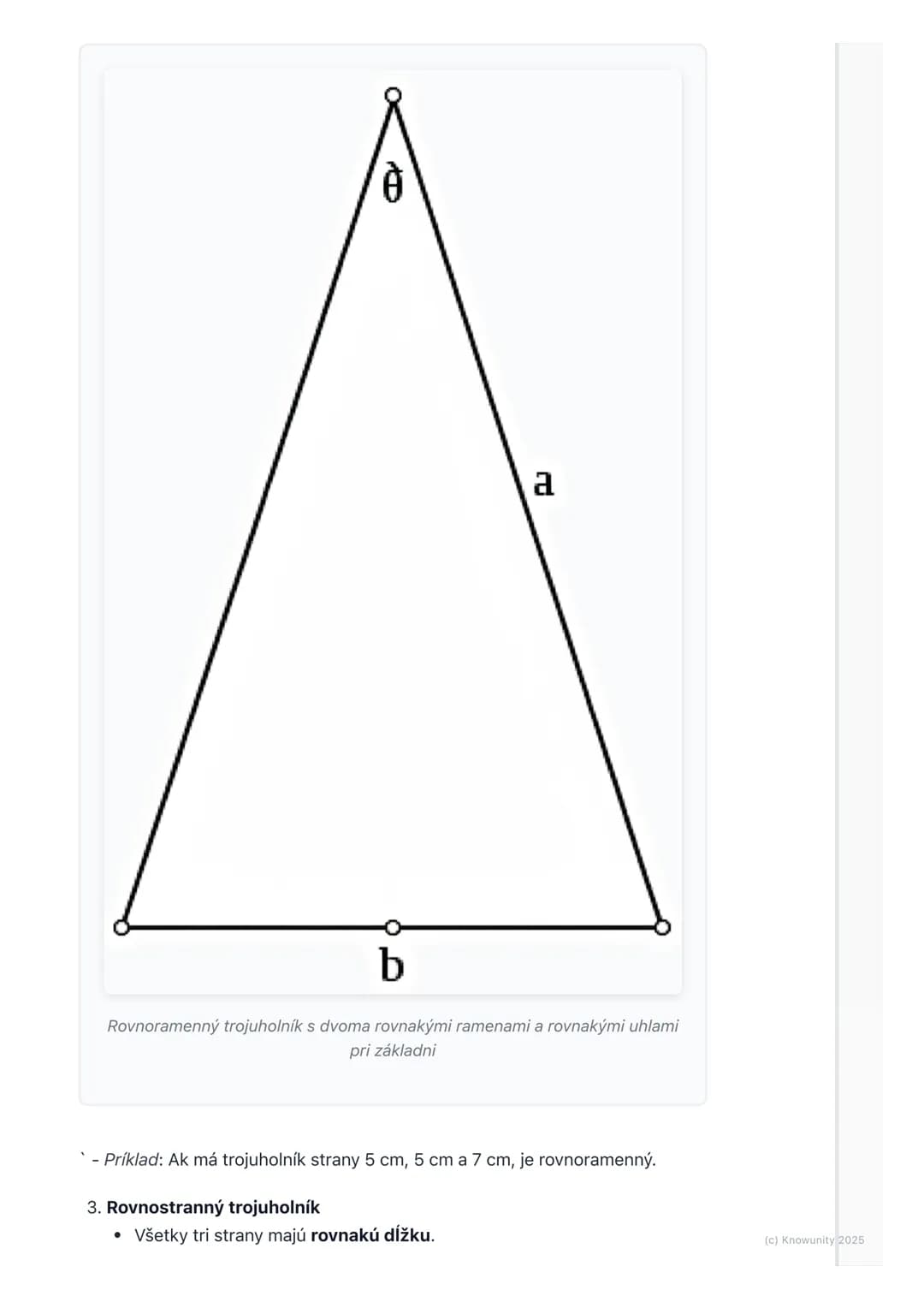 # Trojuholník - základné pojmy
1. Prehľad trojuholníkov
Trojuholník je jeden z najzákladnejších tvarov v geometrii. Stretávame sa s ním
vš