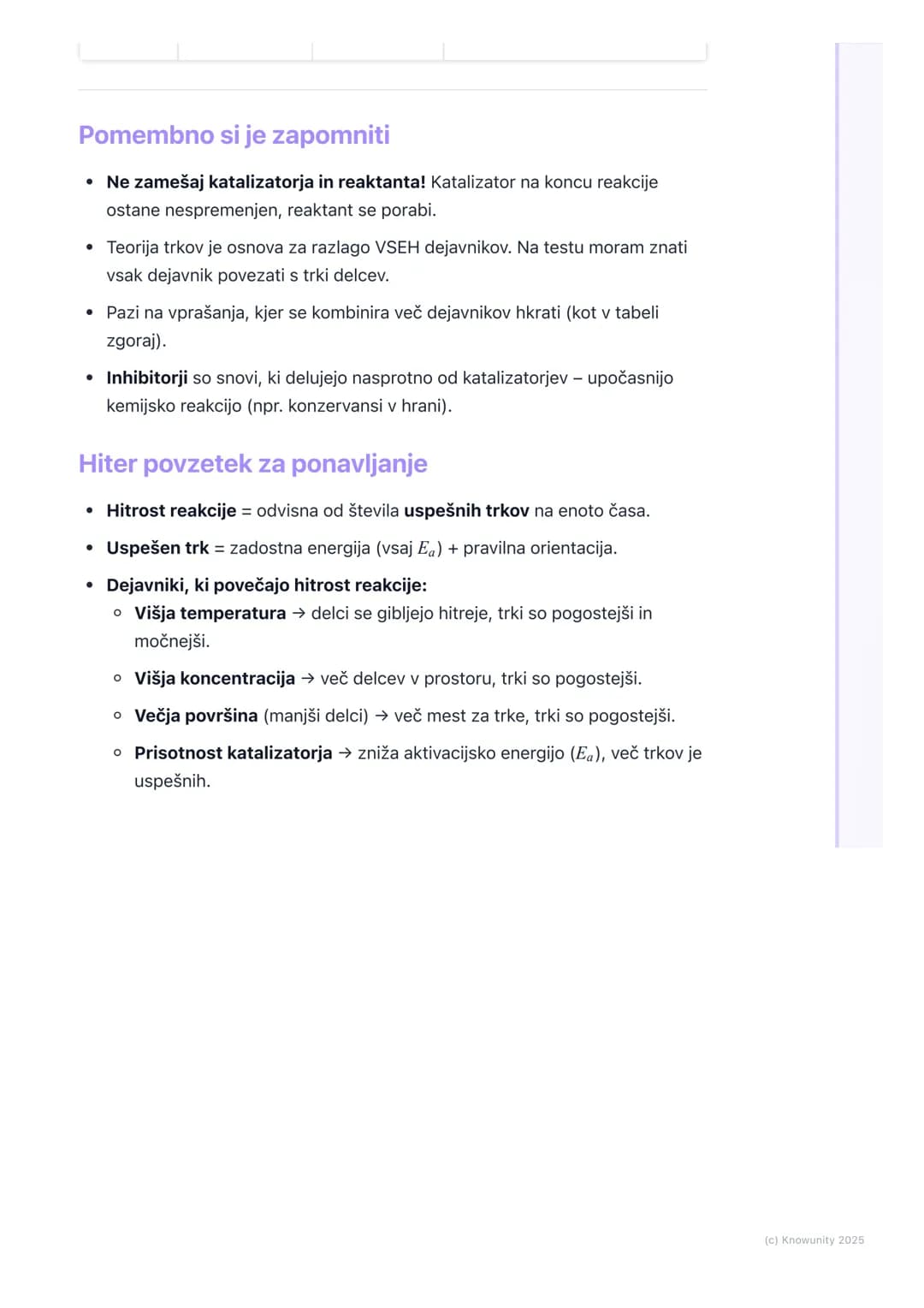 # Hitrost kemijskih reakcij
Kaj je hitrost kemijske reakcije?
Hitrost kemijske reakcije nam pove, kako hitro reaktanti izginejo oziroma ka