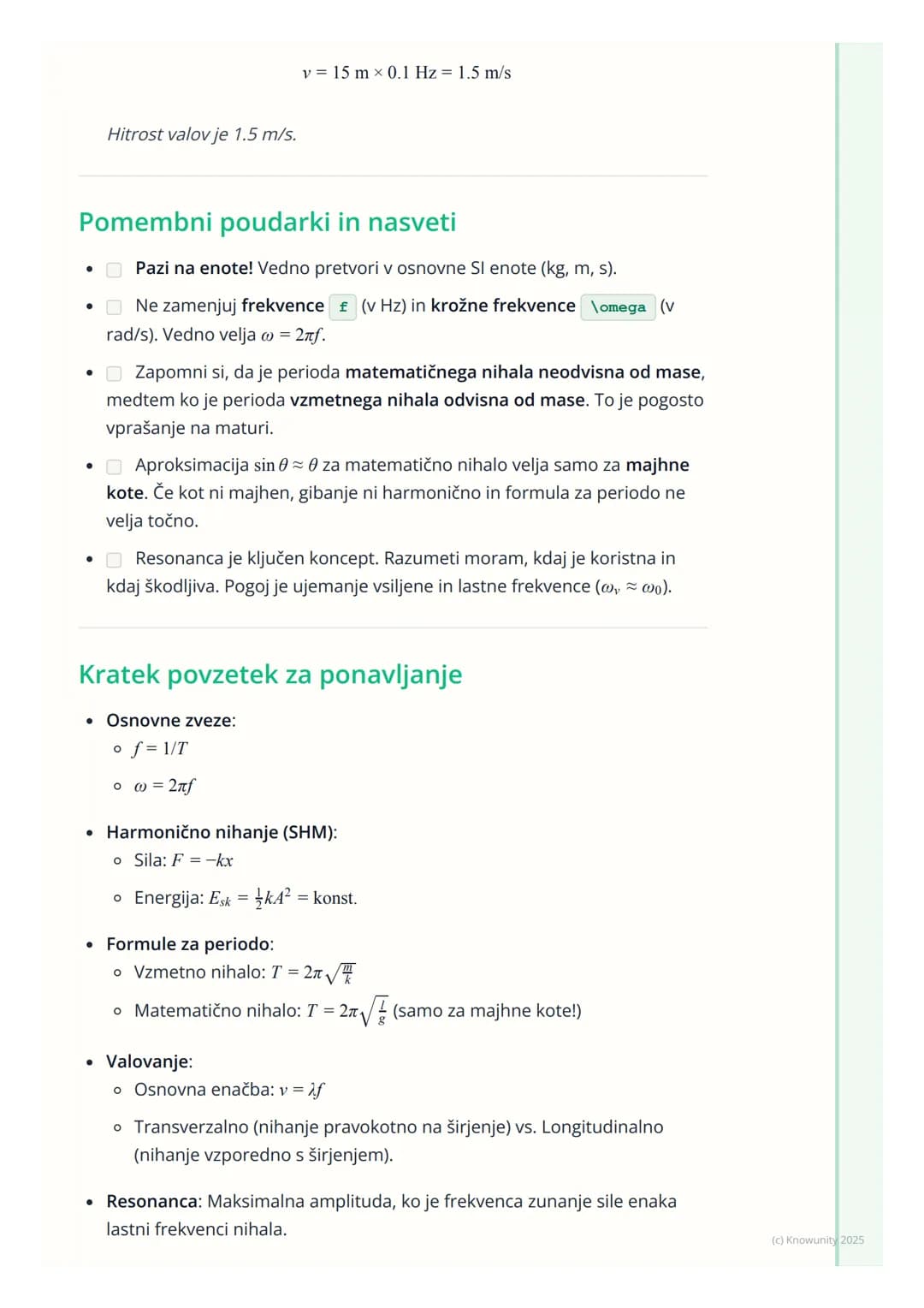 # Nihanje in valovanje
Uvod v nihanje in valovanje
Nihanje in valovanje sta dva temeljna pojava v fiziki, ki opisujeta periodična
gibanja.